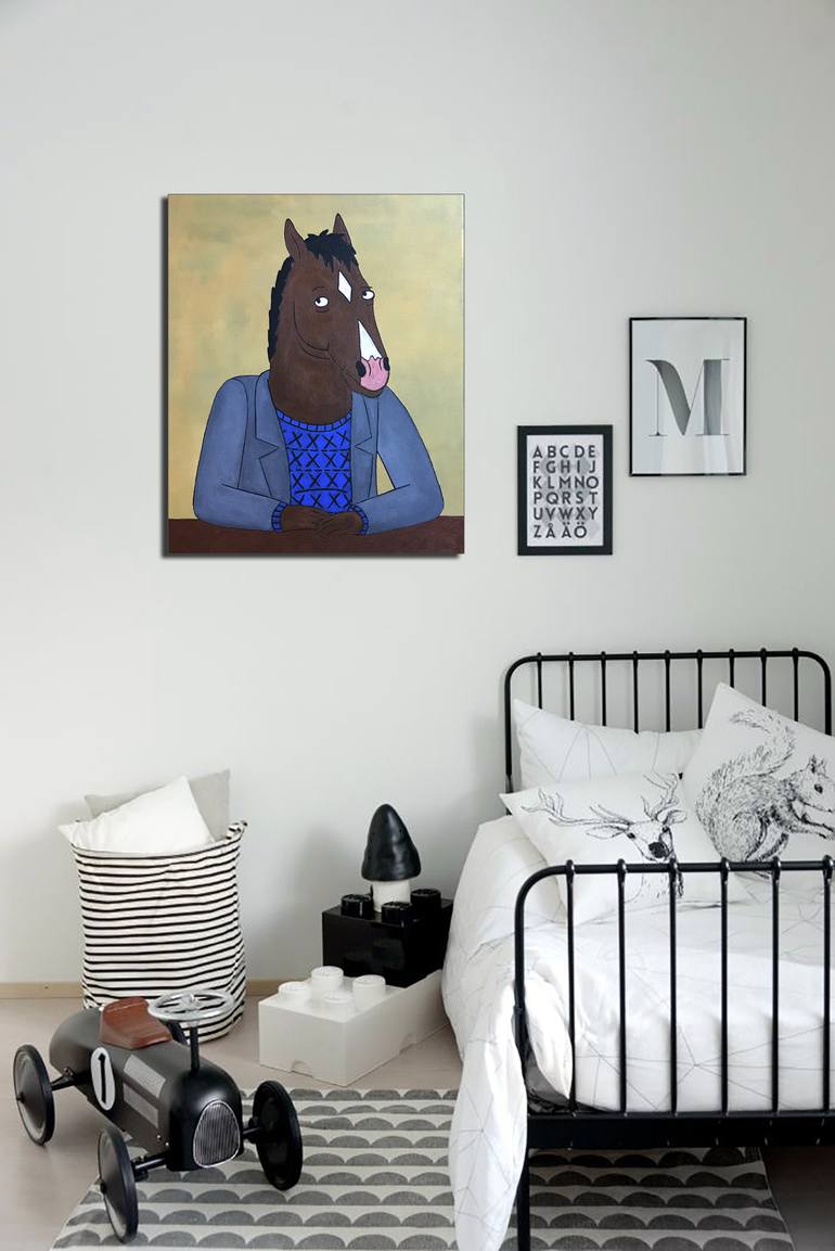 Original Horse Painting by Brigitte Lira