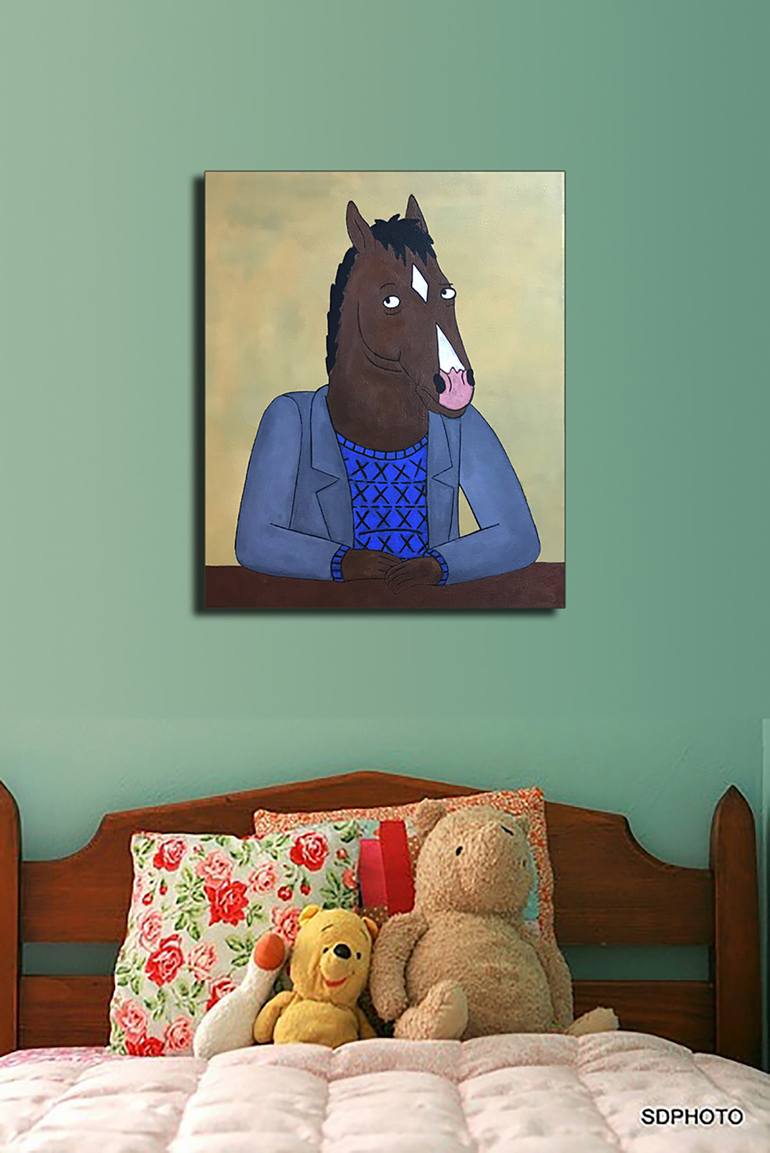 Original Horse Painting by Brigitte Lira