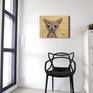 A cute painting of a chihuahua. Ideal for any room in your home.
