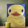 A very cute painting of a Rubber Ducky. Very suitable for the avid collector of ducks. Ideal to be displayed in any room of your home.