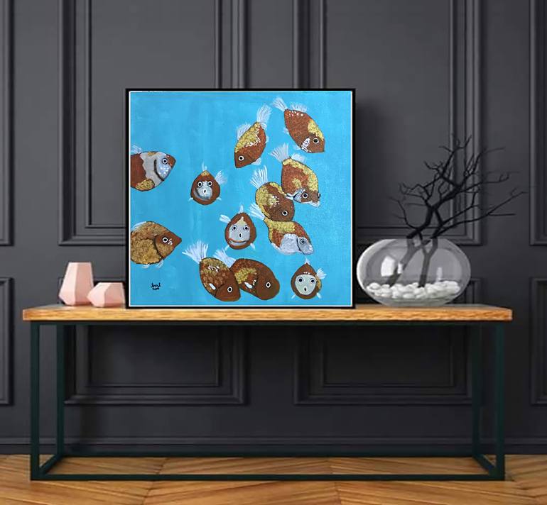 Original Expressionism Animal Painting by Brigitte Lira