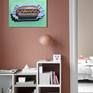 A simple yet attractive painting of a hotdog. This cute painting is ideal to display in the kitchen or any nook in your home.