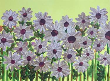 Original Expressionism Floral Paintings by Brigitte Lira