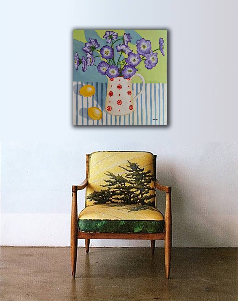 Original Floral Painting by Brigitte Lira