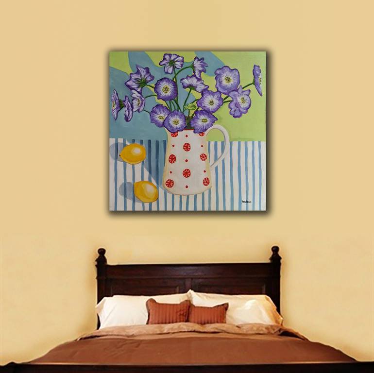 Original Floral Painting by Brigitte Lira