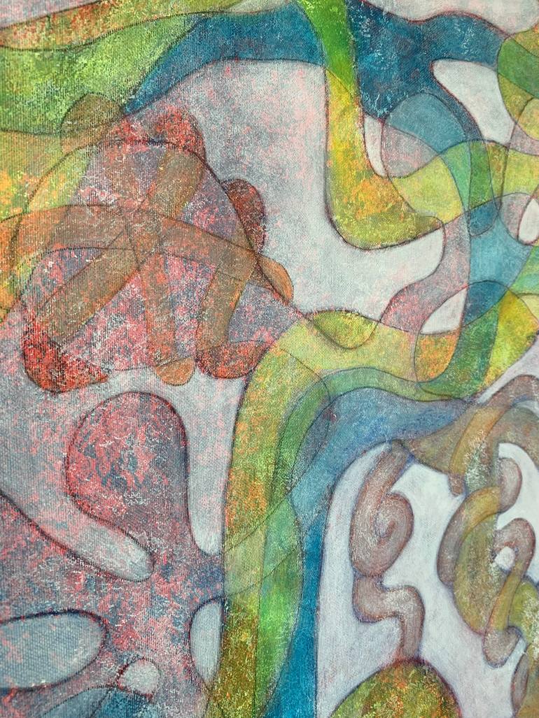 Original Abstract Expressionism Abstract Painting by Maarit Korhonen