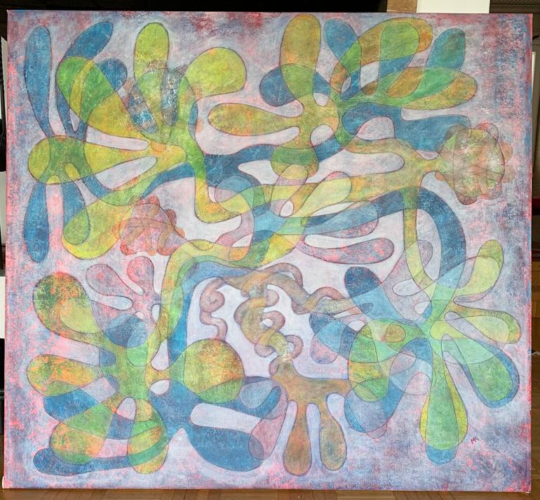 Original Abstract Expressionism Abstract Painting by Maarit Korhonen