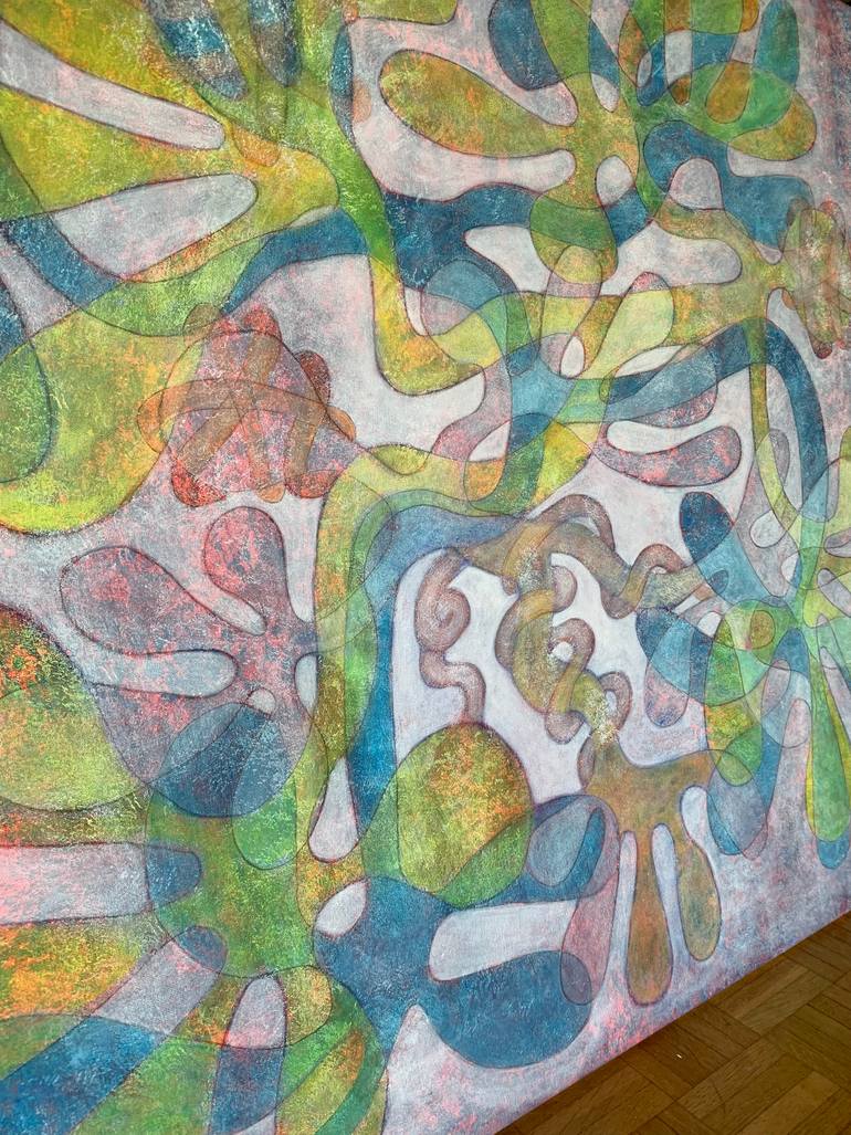 Original Abstract Expressionism Abstract Painting by Maarit Korhonen
