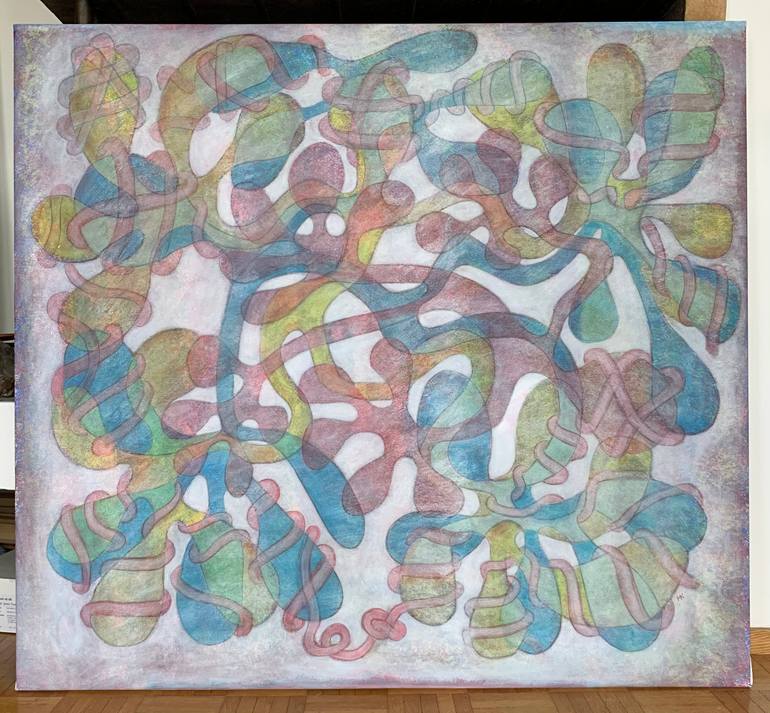 Original Abstract Expressionism Abstract Painting by Maarit Korhonen