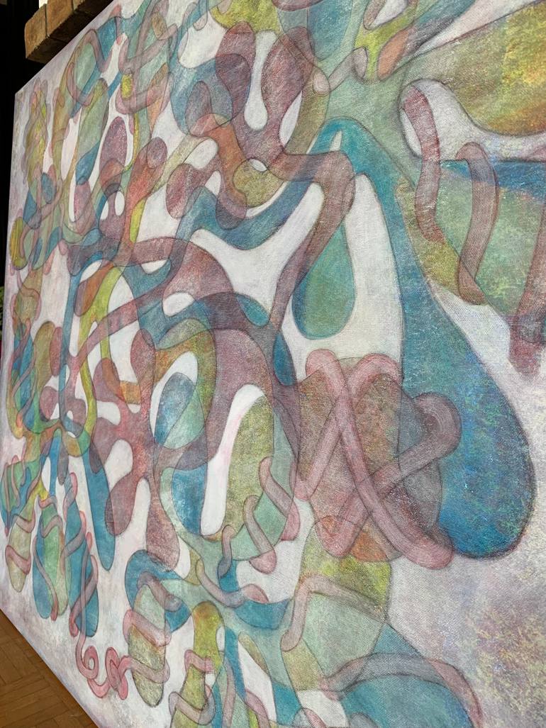 Original Abstract Expressionism Abstract Painting by Maarit Korhonen