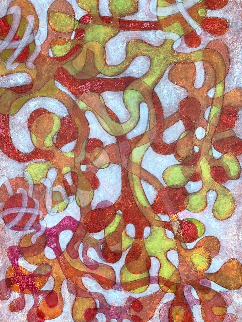 Original Abstract Expressionism Abstract Painting by Maarit Korhonen