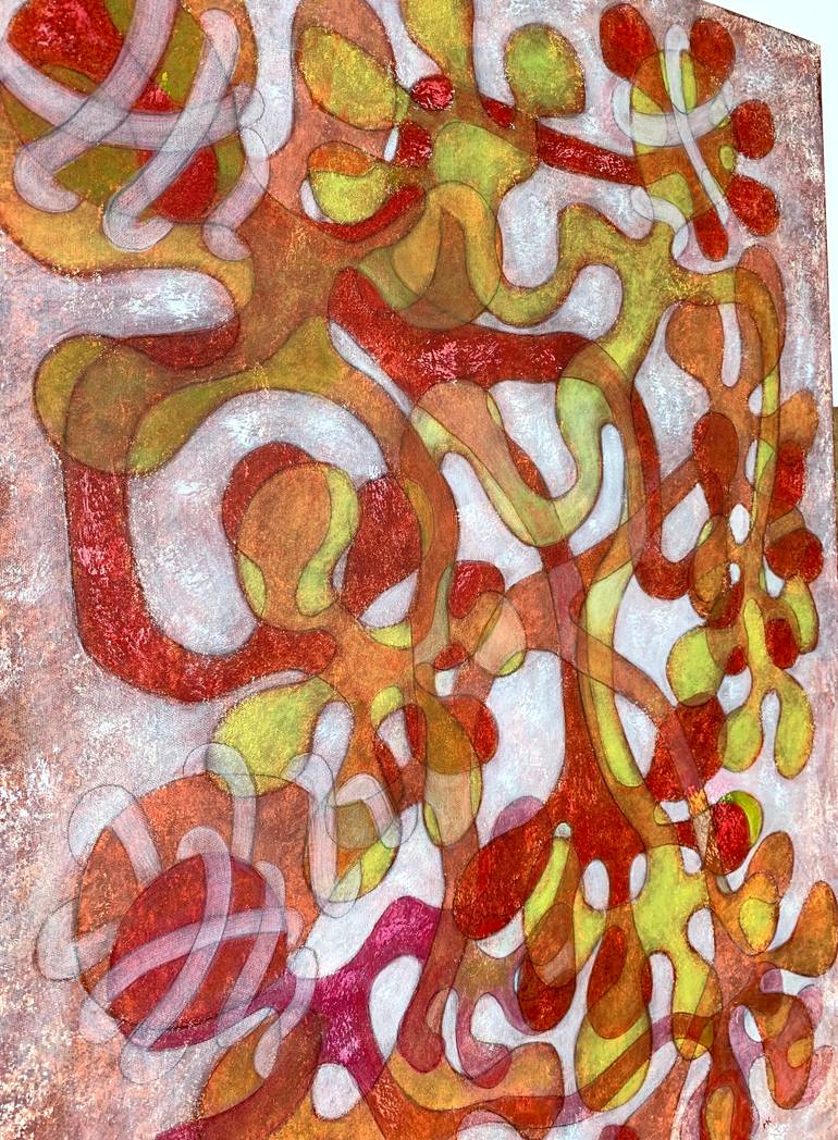 Original Abstract Expressionism Abstract Painting by Maarit Korhonen