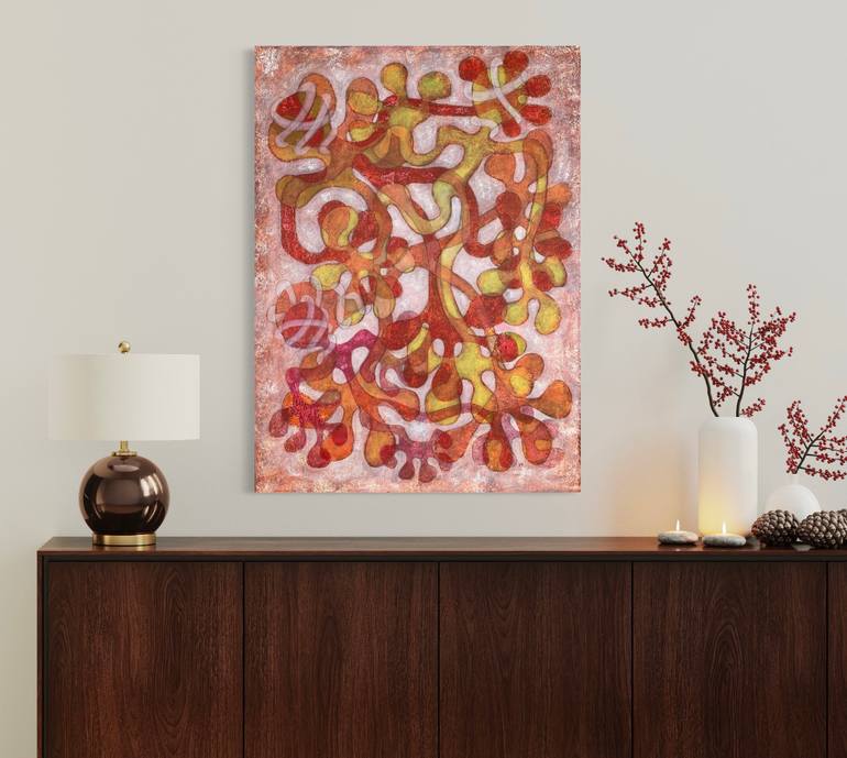 Original Abstract Expressionism Abstract Painting by Maarit Korhonen