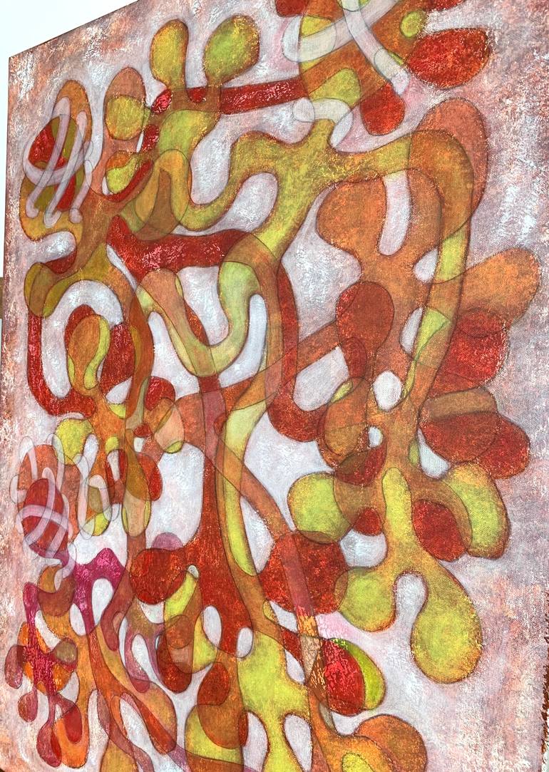 Original Abstract Expressionism Abstract Painting by Maarit Korhonen