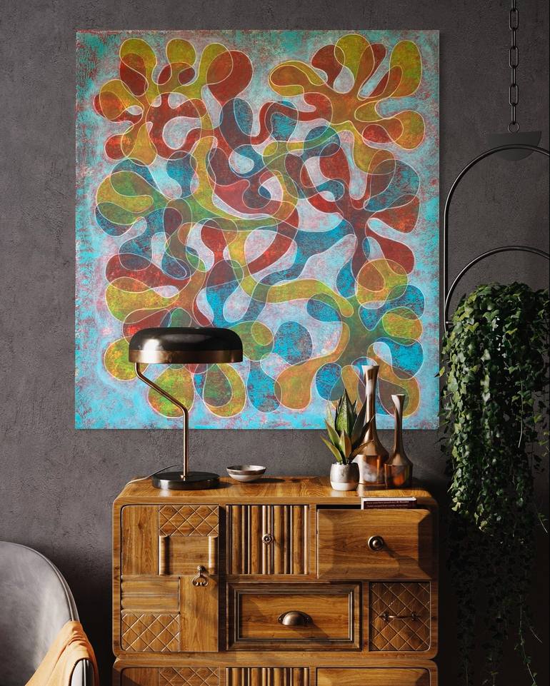 Original Abstract Painting by Maarit Korhonen