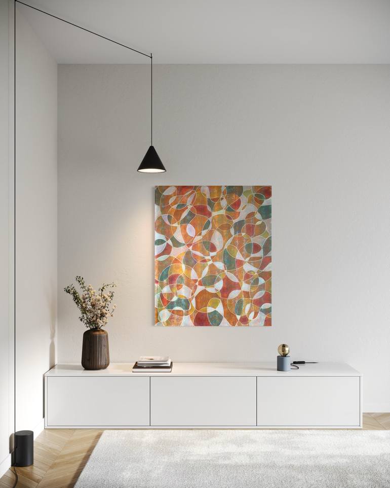 Original Abstract Expressionism Abstract Painting by Maarit Korhonen