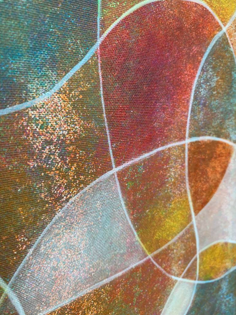 Original Abstract Expressionism Abstract Painting by Maarit Korhonen