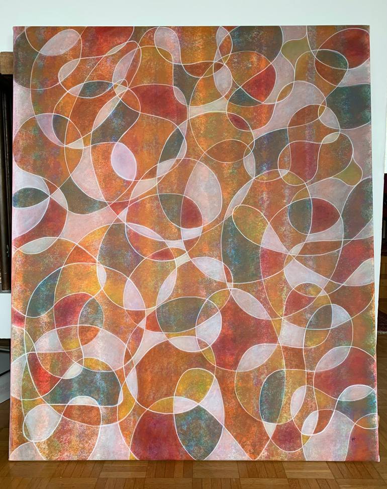 Original Abstract Expressionism Abstract Painting by Maarit Korhonen