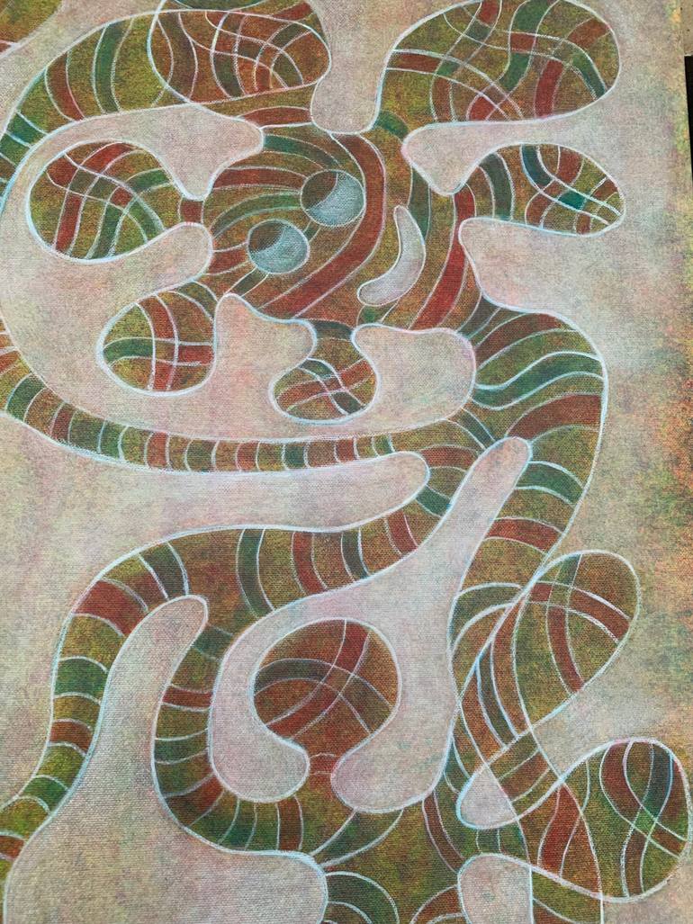 Original Abstract Expressionism Abstract Painting by Maarit Korhonen