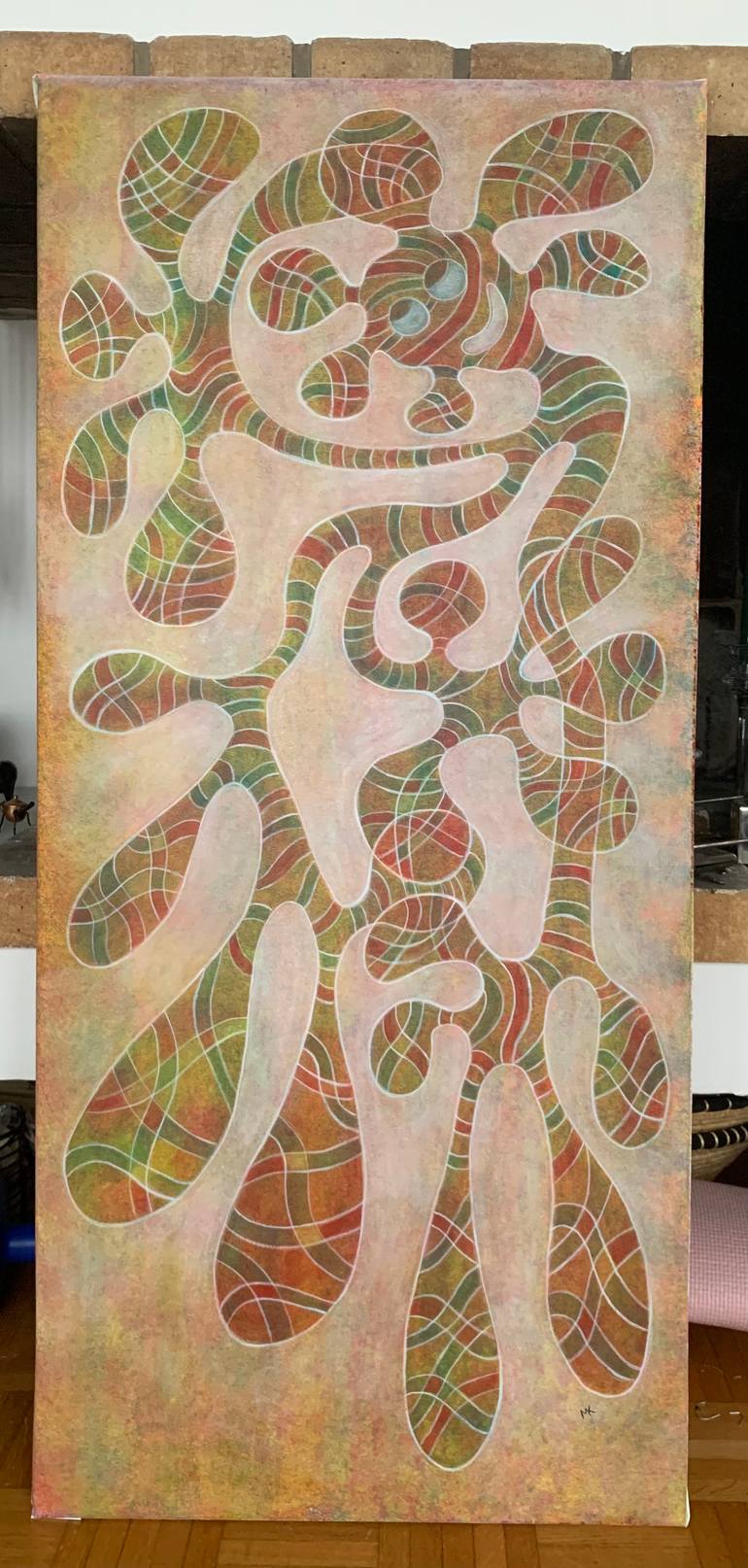 Original Abstract Expressionism Abstract Painting by Maarit Korhonen