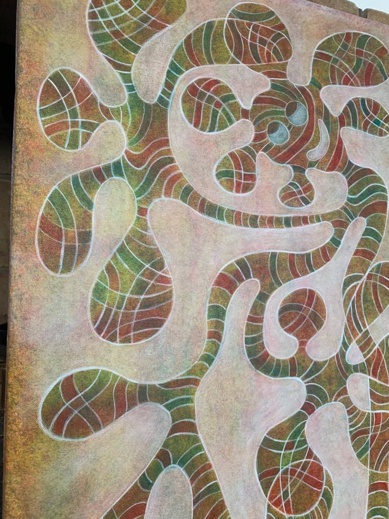 Original Abstract Expressionism Abstract Painting by Maarit Korhonen