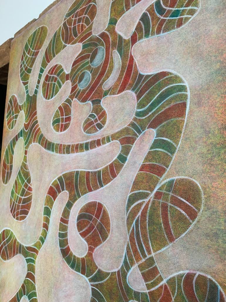 Original Abstract Expressionism Abstract Painting by Maarit Korhonen