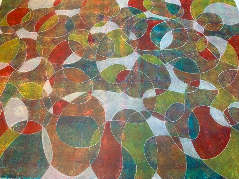 Original Abstract Expressionism Abstract Painting by Maarit Korhonen