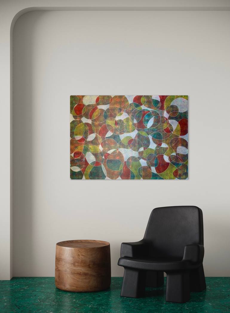 Original Abstract Expressionism Abstract Painting by Maarit Korhonen
