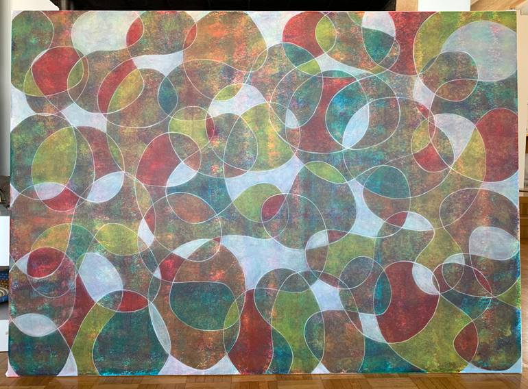 Original Abstract Expressionism Abstract Painting by Maarit Korhonen