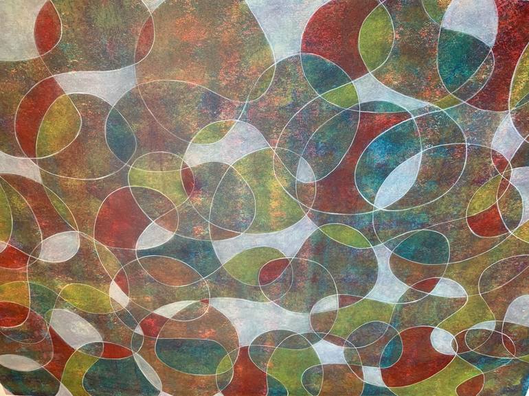 Original Abstract Expressionism Abstract Painting by Maarit Korhonen
