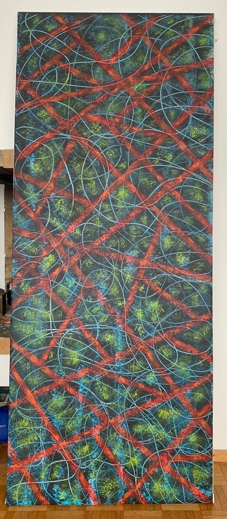 Original Abstract Expressionism Abstract Painting by Maarit Korhonen