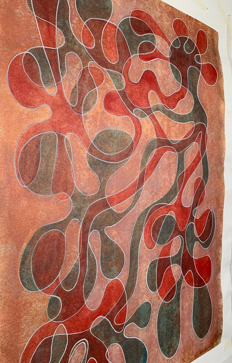 Original Abstract Expressionism Abstract Painting by Maarit Korhonen