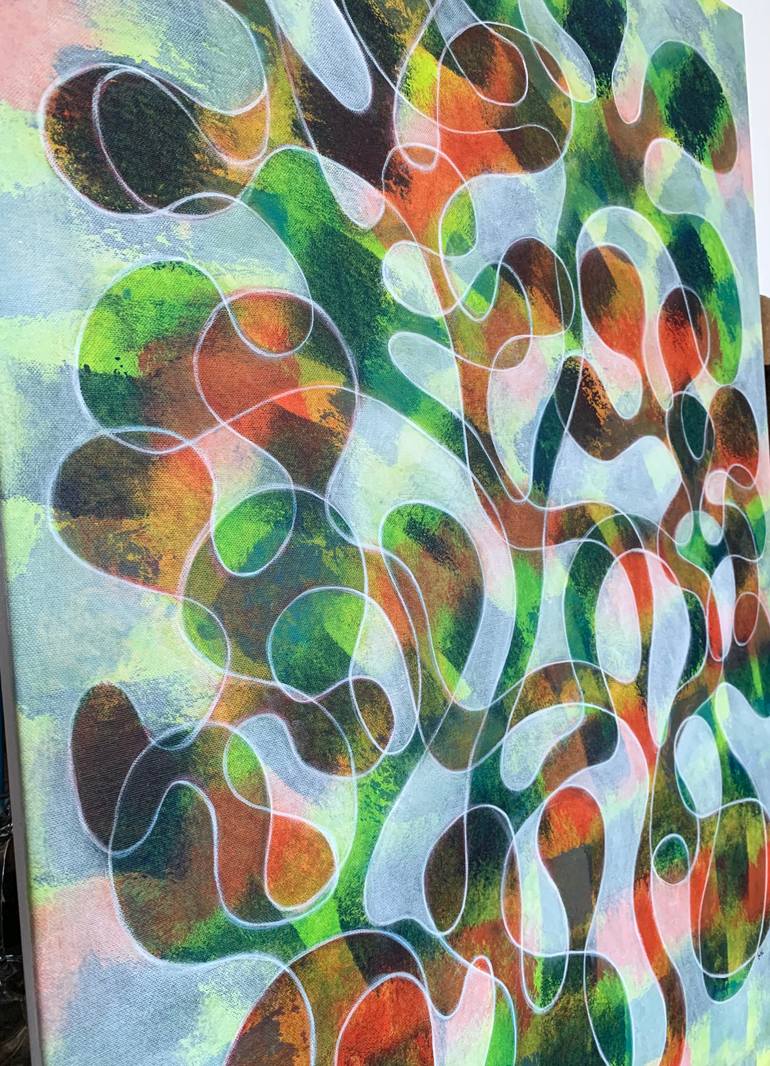 Original Contemporary Abstract Painting by Maarit Korhonen