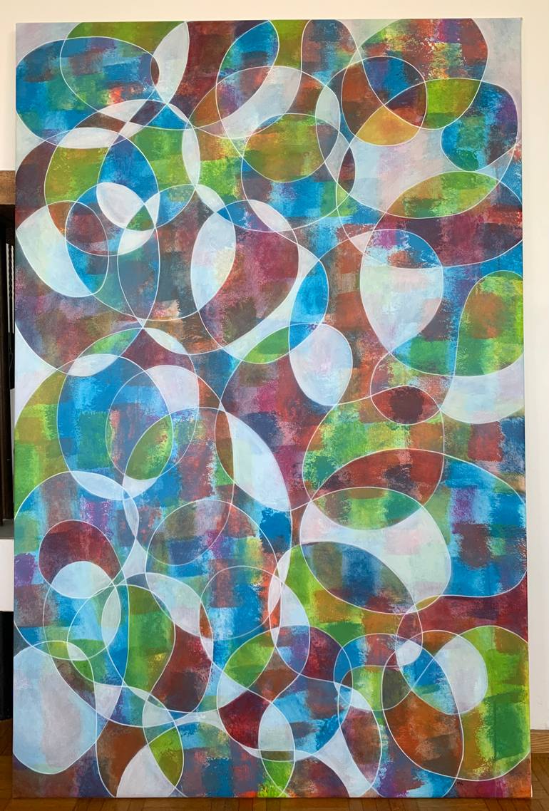 Original Abstract Expressionism Abstract Painting by Maarit Korhonen