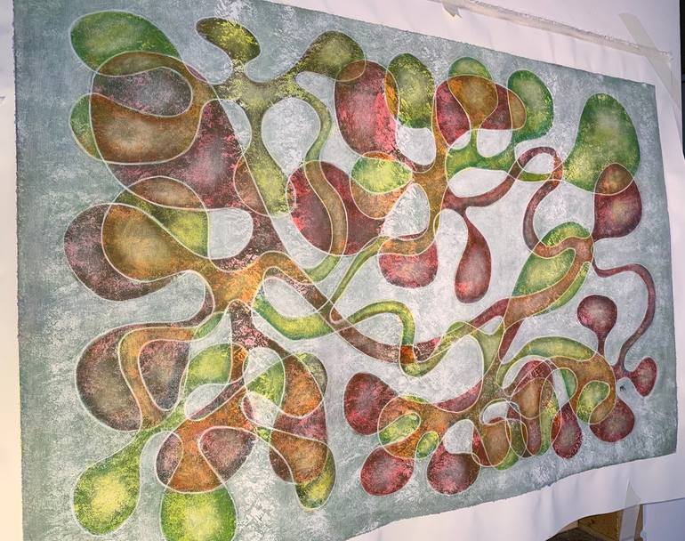 Original Contemporary Abstract Painting by Maarit Korhonen