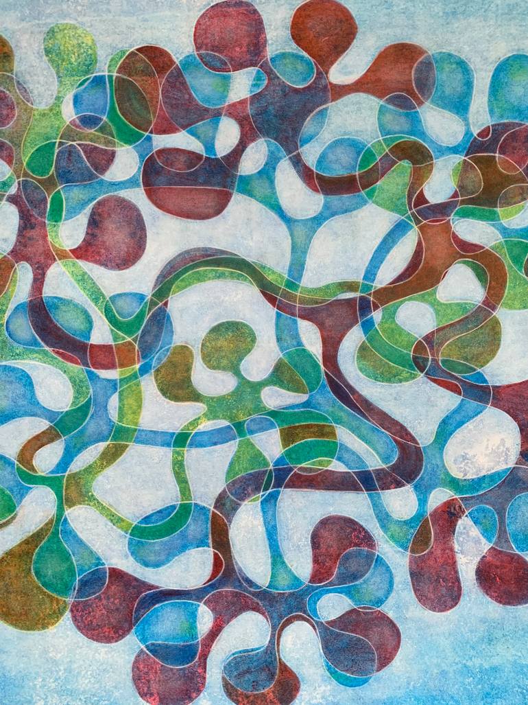 Original Contemporary Abstract Painting by Maarit Korhonen
