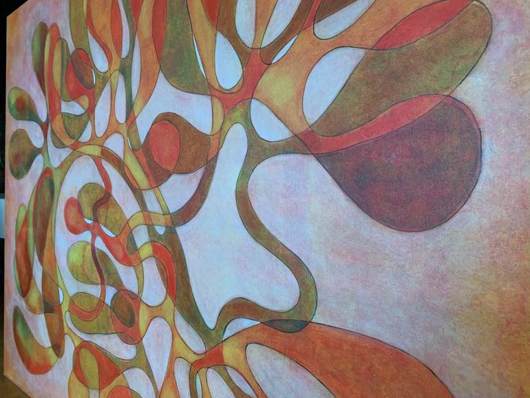 Original Abstract Expressionism Abstract Painting by Maarit Korhonen