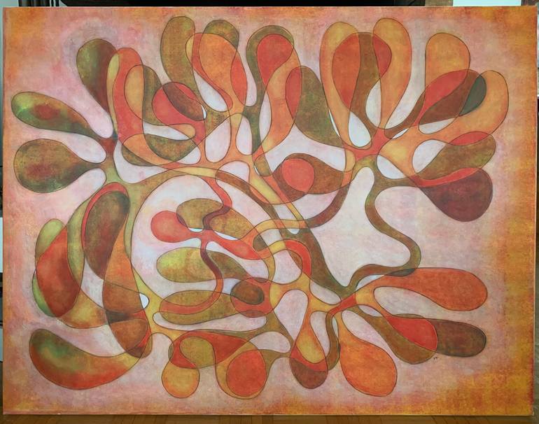 Original Abstract Expressionism Abstract Painting by Maarit Korhonen