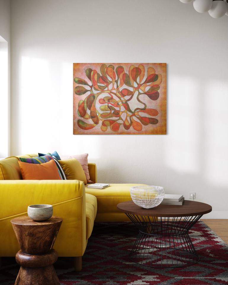 Original Abstract Expressionism Abstract Painting by Maarit Korhonen