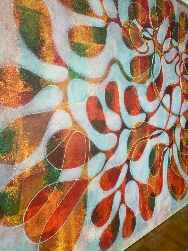 Original Abstract Expressionism Abstract Painting by Maarit Korhonen