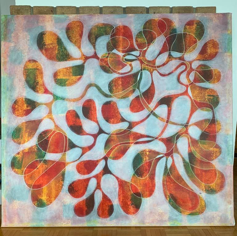 Original Abstract Expressionism Abstract Painting by Maarit Korhonen