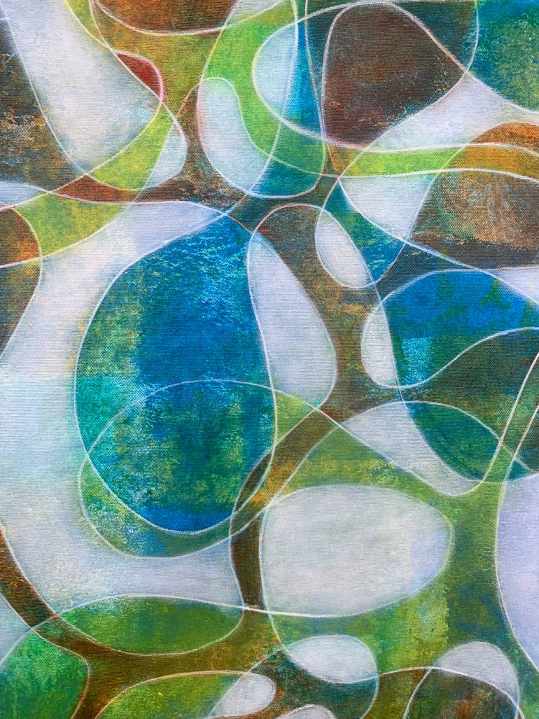 Original Abstract Expressionism Abstract Painting by Maarit Korhonen