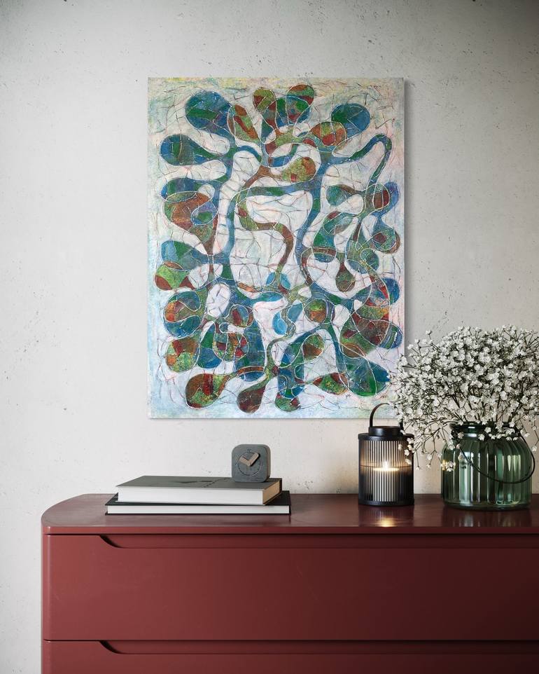 Original Contemporary Abstract Painting by Maarit Korhonen