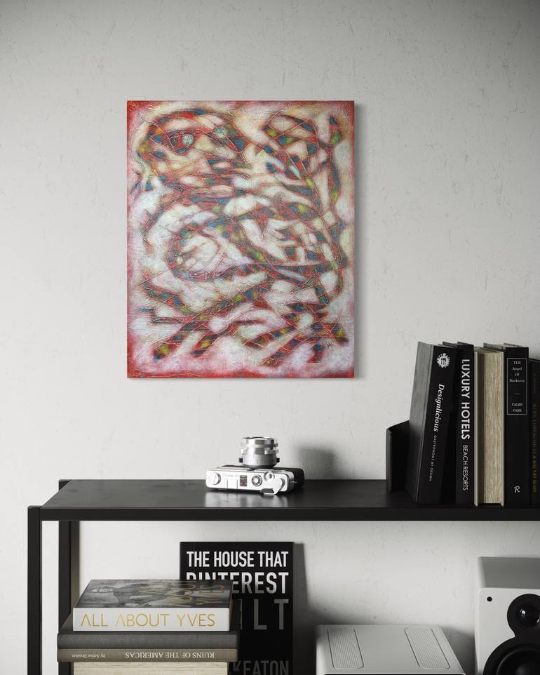 Original Expressionism Abstract Painting by Maarit Korhonen