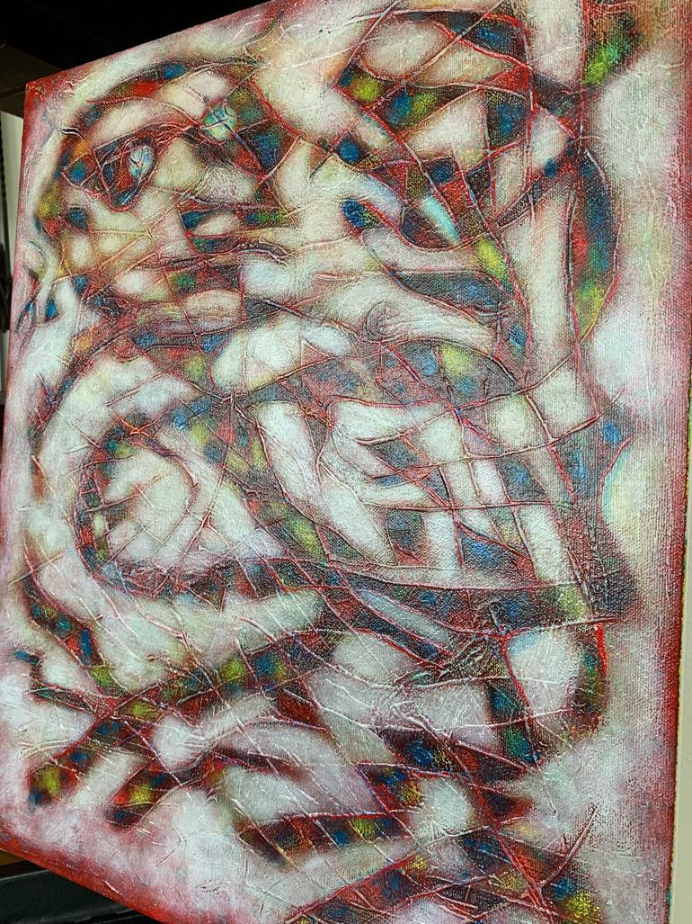 Original Expressionism Abstract Painting by Maarit Korhonen