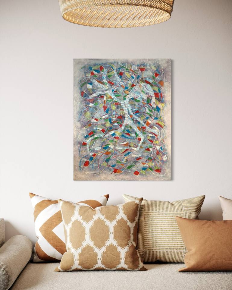 Original Contemporary Abstract Painting by Maarit Korhonen