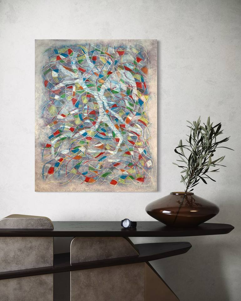 Original Contemporary Abstract Painting by Maarit Korhonen