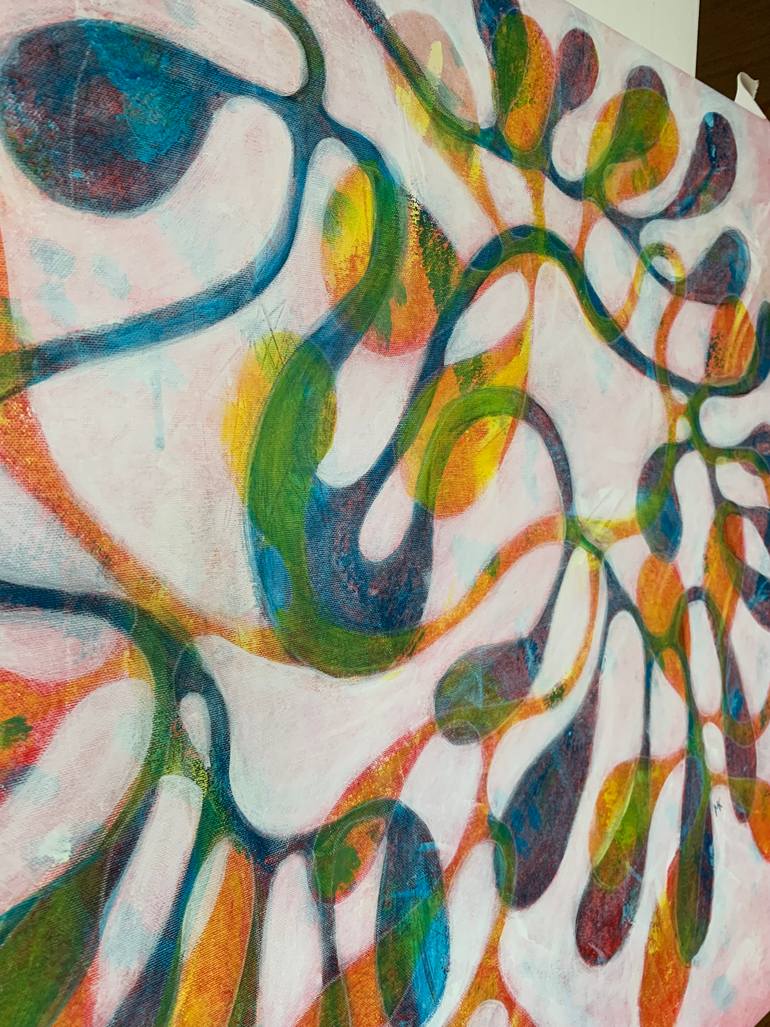 Original Abstract Expressionism Abstract Painting by Maarit Korhonen