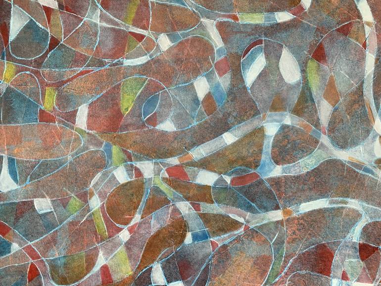 Original Abstract Expressionism Abstract Painting by Maarit Korhonen