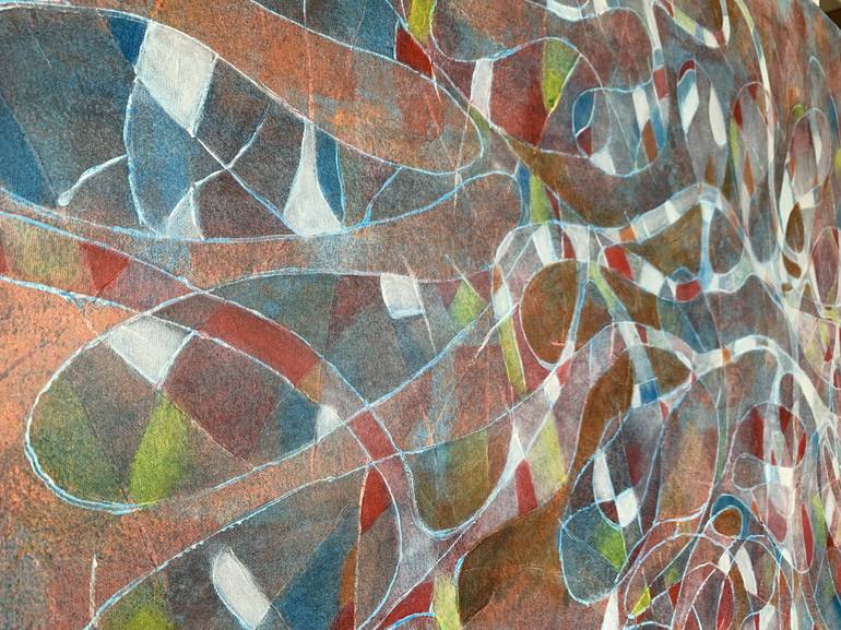 Original Abstract Expressionism Abstract Painting by Maarit Korhonen